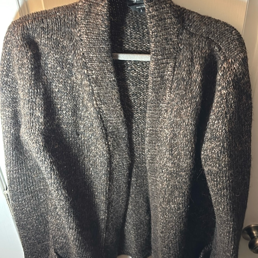 Agnes B. Brown Knit Cardigan